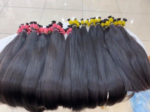 2023 nouveauté haute qualité 100g Extensions de queue de cheval de cheveux humains vietnamiens brut non transformé Bundle - Product Image 3