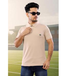 Camiseta elástica con cuello Matty para hombre con media manga y sensación informal Proveedor indio - Product Image 4