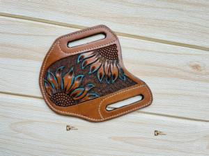 Cubierta de cuchillo de cuero con herramientas manuales de nuevo diseñador, estilo occidental, para exteriores, para cuchillo plegable, cubierta de cuchillo elegante - Product Image 4