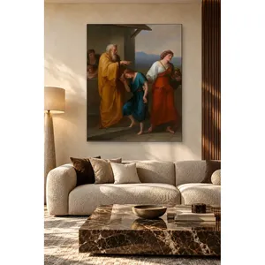 Fida Angelica Kauffman Abraham envoi Hagar et Ishmaël à la campagne - Impression sur toile - Product Image 3