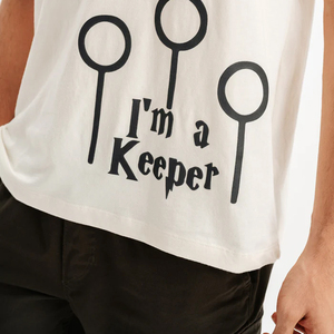 T-shirt imprimé graphique en coton épais, col rond, manches courtes, coupe ample, unisexe, vente en gros - Product Image 4