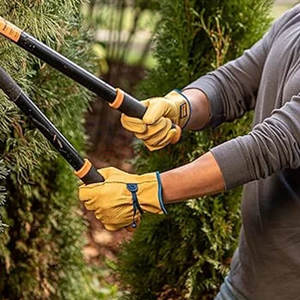 ถุงมือทำงานหนังปลอดภัยพร้อมสายรัดข้อมือแบบกันลื่นและปรับได้สวมใส่สบายและระบายอากาศได้ดี - Product Image 4