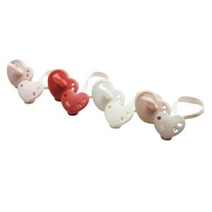 Ciuccio per bambini in Silicone platino accettabile con Design a cuore senza BPA per bambini da 0 a 12 mesi - Product Image 3