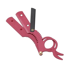 Meilleur rasoir de barbier portable en acier inoxydable avec support confortable et lame de rechange durable - Product Image 4