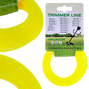 Tuyaux de coupe en filament de nylon pour tondeuses à mailles, épaisseur 2 mm, longueur 12 m, forme ronde - Product Image 1