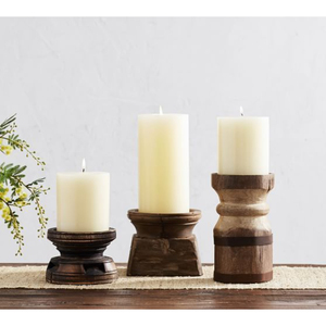 Candelabros decorativos de mesa de madera para adorno de boda de Navidad soporte de vela decorativo para el hogar precio candelabros de madera - Product Image 2