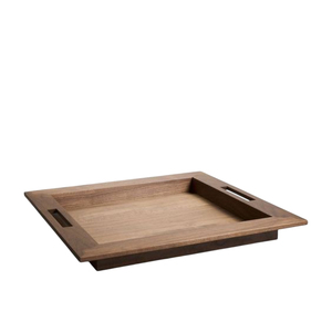 Vente chaude plateau de service en bois brun meilleure qualité plateau de service vintage plateau de collations pour la restauration d'hôtel ou un usage domestique - Product Image 4