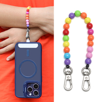 Telefoonhanger met kralen, polsbandje voor telefoon, handpolsbandjes voor mobiele telefoons