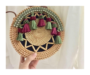 Nuevo tipo 2024, bolsa de cono hueco, cesta de mimbre, bolsos de almacenamiento para mujer - Product Image 1