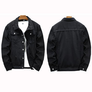 Chaqueta vaquera personalizada de calidad superior para hombre, chaqueta vaquera de algodón pesado estilo Hip Hop para hombre - Product Image 5