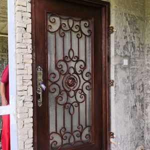 <span class=keywords><strong>Puerta</strong></span> de Hierro Forjado Premium Impresionante <span class=keywords><strong>Puerta</strong></span> de Entrada de Hierro Forjado de Herrería - Product Image 5