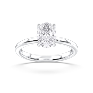 ชุดแหวนเพชรโมอิส E-F/VVS-VS 1.40กะรัตรูปไข่สำหรับผู้หญิง - Product Image 3