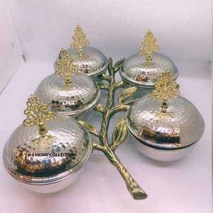 Bol à fruits secs Royal Design en aluminium, rangement décoratif pour noix, collations et bonbons, accessoire de fête durable - Product Image 4