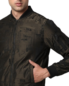 Nouveau blouson aviateur de style High Street pour hommes avec broderie Tailles de couleurs personnalisables Fermeture à glissière antibactérienne Fabriqué au Pakistan - Product Image 5