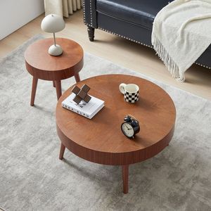 Mesa de Centro de Madera para Salas de Estar Familiares que Ofrece un Espacio de Superficie Confiable y Soporte de Madera Sólida - Product Image 5