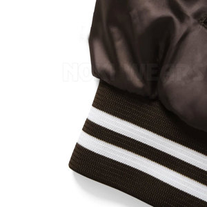 Material duradero transpirable satén Letterman chaqueta superventas hombres satén Letterman chaqueta de invierno - Product Image 5