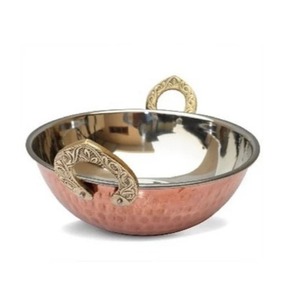 Olla Kadhai de Acero Inoxidable con Revestimiento de Cobre, Olla para Cocinar, Sartén, Kadai de Acero Inoxidable, Olla para Guisos, Olla para Curry - Product Image 6