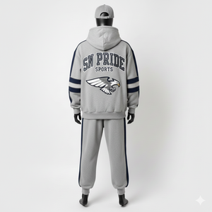 Chándal Informal con Capucha Personalizado de Alta Calidad para Hombre, 100% Algodón, Ligero, Transpirable, Elástico en Cuatro Direcciones, Bordado Ecológico - Product Image 5