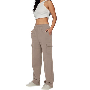 Pantalones Cargo Jogger para Mujer, Cintura Elástica, Pantalones Utilitarios con Múltiples Bolsillos para Ropa Casual de Calle - Product Image 3