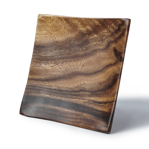 Assiette en bois faite à la main écologique en gros à motifs avec des plantes pour une décoration personnalisée sans danger pour les occasions spéciales - Product Image 4