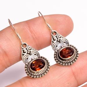 925ต่างหูห้อยเงินสเตอร์ลิงแบบห้อยเครื่องประดับชั้นดีสไตล์คลาสสิกพร้อมอัญมณี - Product Image 3