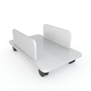 Multi-Colored Rubber Wood KCPU68008 Standing Type PCU <b>Storage</b> <b>Rack</b> with Wheels Single Tier - Product Image 3