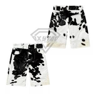 Short en cuir de vachette de haute qualité, confortable et léger pour hommes OEM/ODM Short en cuir de vachette dernier cri à la mode pour hommes - Product Image 5