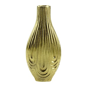 Jarrones de Flores de Metal de Color Dorado de Diseño Elegante de Fabricación OEM de Alta Calidad para Bodas y Decoración del Hogar - Product Image 4