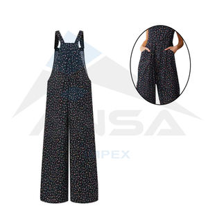 2024 femmes combinaisons imprimé décontracté salopette pantalon ample combinaison jambe large ensemble grande taille combinaison - Product Image 6