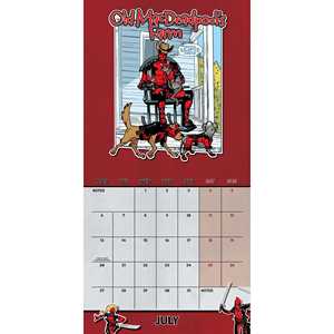 Calendario de Escritorio Marvel 2026 de Deadpool, Planificador de Papel para Oficina y Hogar - Product Image 4
