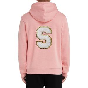 Material suave Chenille Logo Hoodies 100% Algodón Otoño superventas precio barato Servicio OEM superventas Chenille Logo Hoodies - Product Image 2