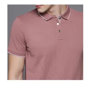 नई कस्टम लोगो पुरुषों की स्टाइलिश टी शर्ट उच्च गुणवत्ता वाली सामग्री से बनी है जो उचित मूल्य पर उपलब्ध है