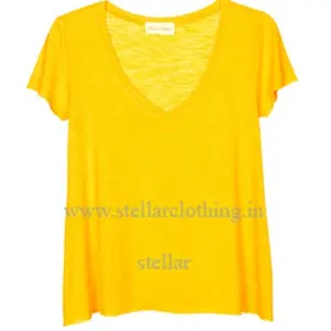 High Quality Plain Blank Viscose Cotton knitted fabric Custom Graphic Logo Female t shirt tagless Printing Women Tee Shirt