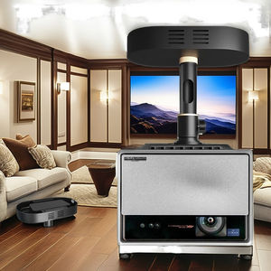 Support de projecteur universel rotatif <span class=keywords><strong>Cine</strong></span>, support de plafond en acier, adaptateur robuste avec longueur réglable, capacité de charge de 15 cm, 15 kg - Product Image 5