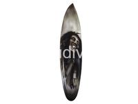 Vente en gros mini planche de surf en bois décoration de la maison, tenture murale planche de surf en bois avec peinture à l'aérographe pour la décoration du salon