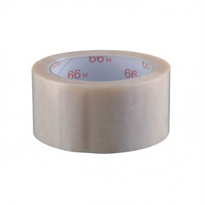 Cinta de Embalaje de PVC Incolora BURMANN, 66 m de Longitud, 50 mm de Ancho, Rollo Adhesivo para Oficina - Product Image 3