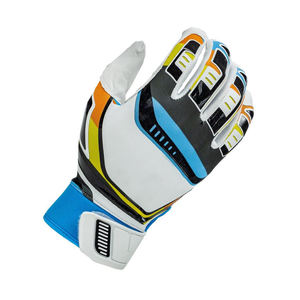 Guantes de bateo de béisbol de piel de cabra Premium Guantes de softbol blancos personalizados para un agarre y protección máximos - Product Image 3