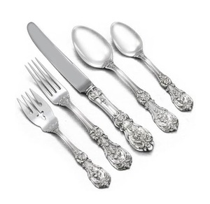 Vaisselle en métal en laiton Ensembles de couverts européens Vaisselle à domicile Ensembles de couverts Utilisation pour la fête de mariage d'hôtel de restaurant. - Product Image 4