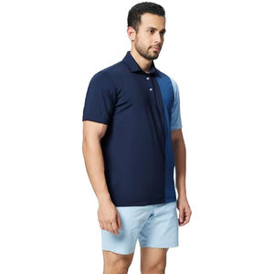 T-shirt polo grande taille pour hommes, séchage rapide et design unique avec motif solide 100% coton fabriqué au Pakistan - Product Image 2