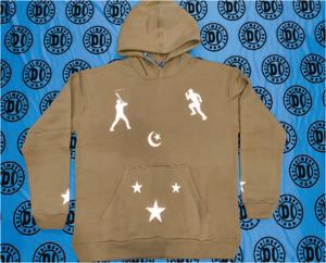 Vente en gros Sweat à capuche pour homme Fleece Vinal Reflector Long Sleeve Hooded Simple Streetwear Custom Design Sweater Men Hoodies - Product Image 1
