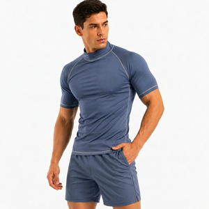 <b>Mens</b> Athletic <b>Compression</b> Shirt Rash Guard Casual Wear Shirt Performance Gym Wear <b>Top</b> Quality Fitness - Product Image 5