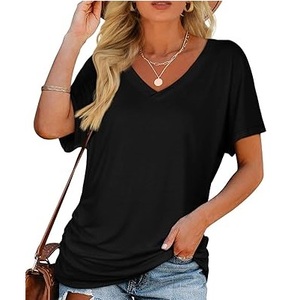 เสื้อยืดคอวีสุดฮิต ผ้าฝ้าย 100% หลากสี ผู้ชาย แบบเรียบ แขนสั้น ทรงปกติ ผ้าอ็อกซ์ฟอร์ด ระบายอากาศ แห้งเร็ว - Product Image 3