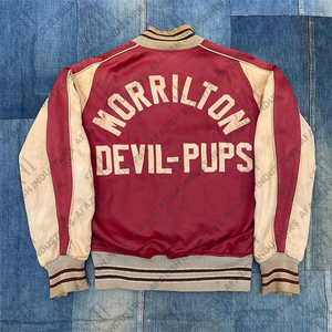 Haute qualité hommes veste décontractée laine tissu à capuche col personnalisé Chenille Patch en gros université veste en cuir manches enfants - Product Image 1