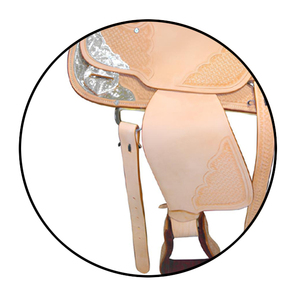 Ensemble de selle en cuir véritable de style occidental fait à la main - Product Image 4