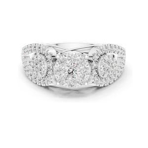 Anillo de Diamante de Laboratorio de 0.844 CT para Mujer, Claridad VVS-VS EF, Disponible en Oro de 18KT, 14KT, 10KT y Plata 925, Oro Rosa, Amarillo, Blanco - Product Image 2