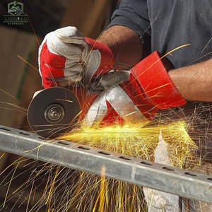 ถุงมือหนังวัวแท้แบบแยกส่วน ป้องกันฝ่ามือ ระบายอากาศได้ดี ยืดหยุ่น ไม่มีซิลิโคน ปรับแต่งได้ คุณภาพสูง ป้องกันแรงกระแทก - Product Image 5