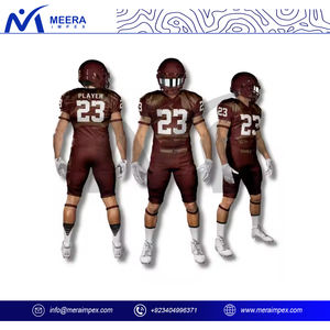 Vente en gros d'uniformes de football américain personnalisés, maillot et pantalon, vêtements de sport respirants à séchage rapide pour l'entraînement en équipe et l'utilisation en ligue - Product Image 2