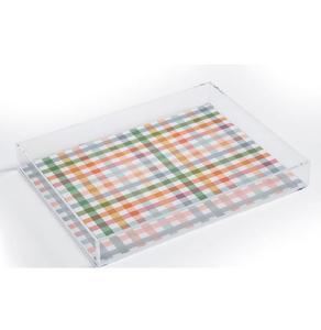 ถาดเสิร์ฟอาหารอะคริลิคแบบวินเทจถาดเสิร์ฟอาหารฟาสต์ใสทนทานมีหลายขนาด - Product Image 1