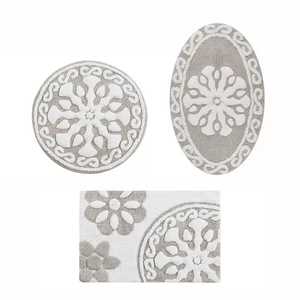 Alfombra de baño con mechones multicolor hecha de 100% algodón técnica de pila cortada 65x65 cm para el hogar Hotel Oficina Dormitorio Restaurante Uso - Product Image 4