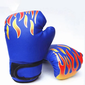 Gants de boxe professionnels pour adultes, en cuir véritable, fabriqués au Pakistan - Product Image 2